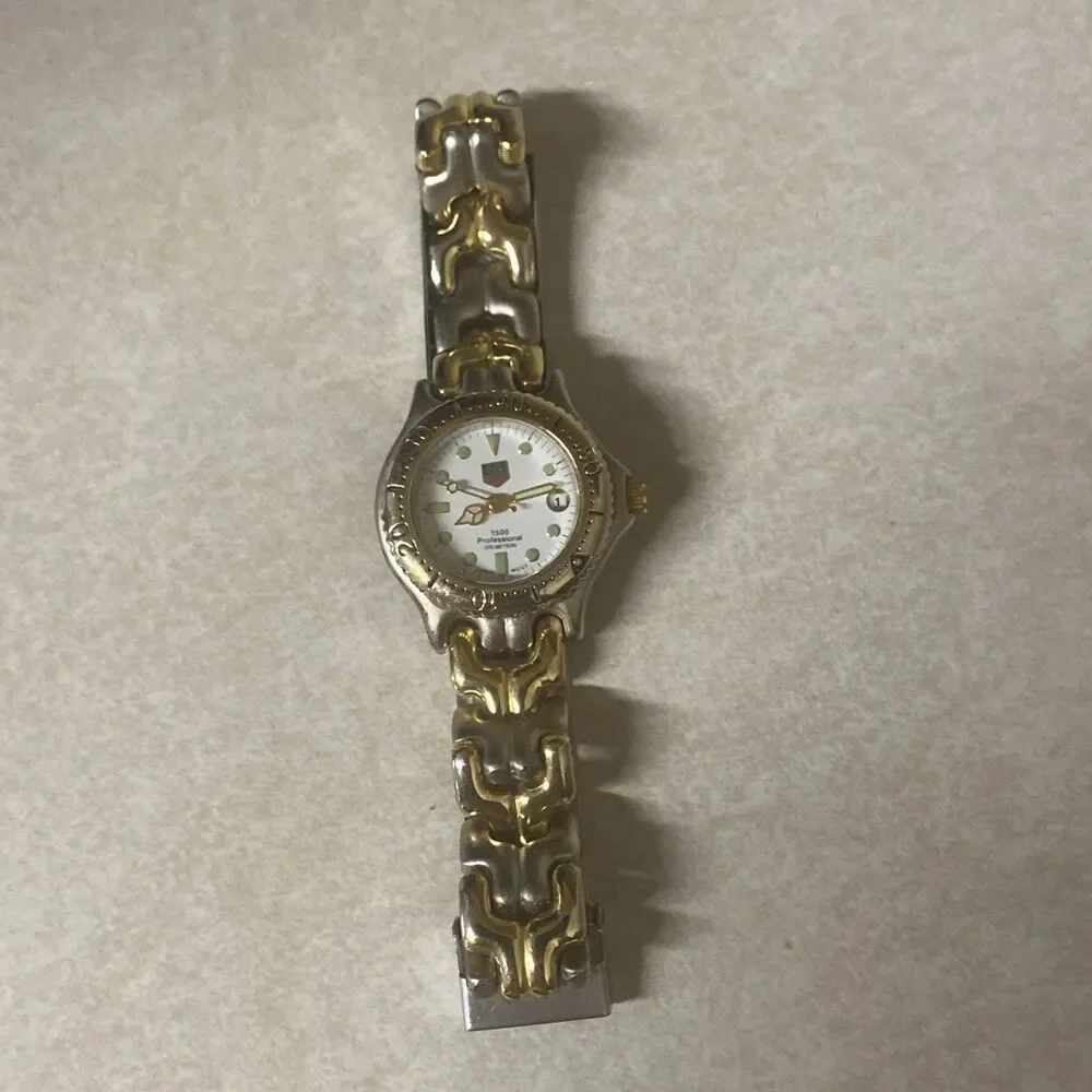 TAG Heuer 1500 Professional Women’s Quartz Two-Tone Watch Date 200M UNTESTED